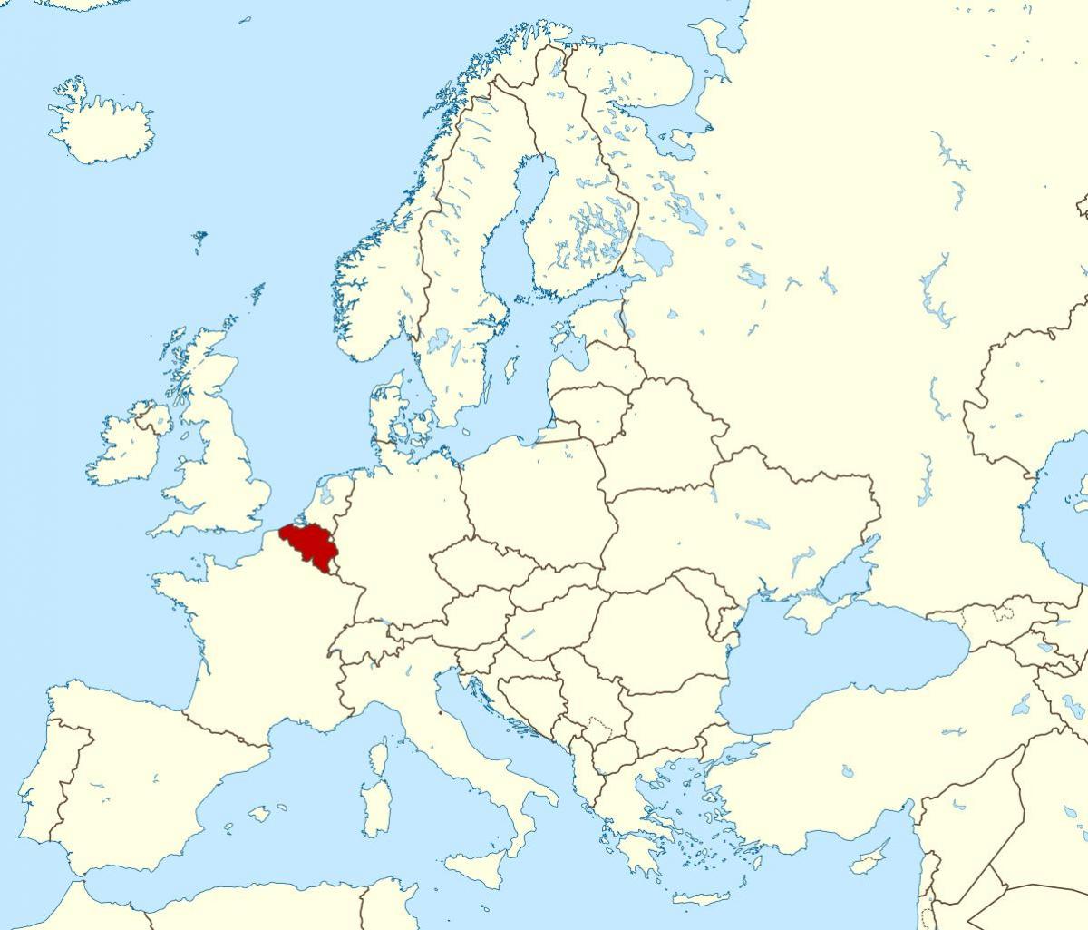 Kaart van België ligging